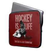 Hockey ist Leben Laptopschutzhülle (Vorderseite Links)