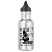 Hockey ist Leben Trinkflasche (Links)