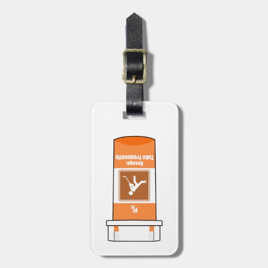 Hockey ist mein Medikament Gepäckanhänger (Vorderseite vertikal)