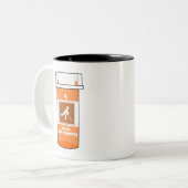 Hockey ist mein Medikament Zweifarbige Tasse (Vorderseite Links)
