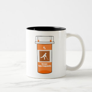 Hockey ist mein Medikament Zweifarbige Tasse