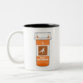 Hockey ist mein Medikament Zweifarbige Tasse (Links)