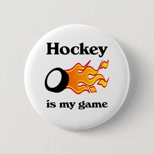 Hockey ist mein Spiel-Knopf Button (Vorderseite)