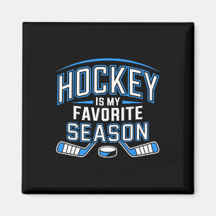 Hockey ist meine Lieblingsjahreszeit Lustiges Eish Magnet