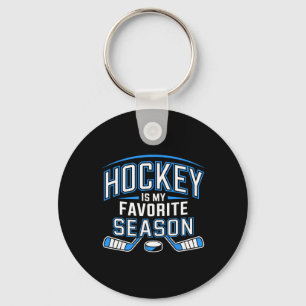 Hockey ist meine Lieblingsjahreszeit Lustiges Eish Schlüsselanhänger