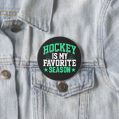 Hockey ist meine Lieblingssaison Button (Beispiel)