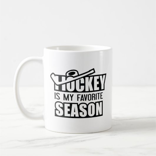 Hockey ist meine Lieblingssaison Kaffeetasse (Links)