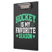 Hockey ist meine Lieblingssaison Klemmbrett (Links)