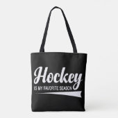 Hockey ist meine Lieblingssaison Tasche (Rückseite)