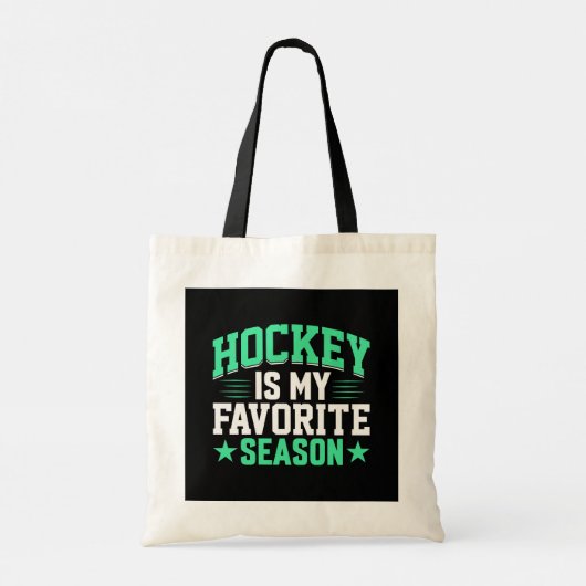Hockey ist meine Lieblingssaison Tragetasche (Rückseite)