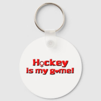 Hockey ist meine Spielerin rot Schlüsselanhänger