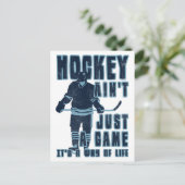 Hockey ist nicht nur ein Spiel Postkarte (Stehend Vorderseite)