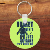 Hockey ist nicht nur ein Spiel-Schlüsselring Schlüsselanhänger (Vorderseite)