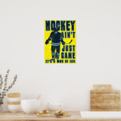 Hockey ist nicht nur ein Spielplakat Poster (Küche)
