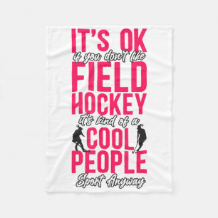 Hockey ist ok, wenn du Feldhockey nicht magst Fleecedecke