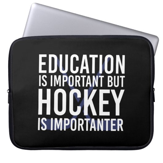 Hockey ist wichtig anter Funny Hockey Geschenke Laptopschutzhülle (Vorderseite)