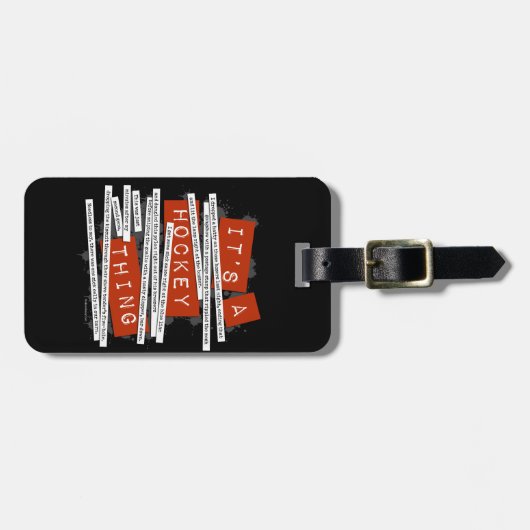 Hockey-Jargon Gepäckanhänger (Vorderseite horizontal)