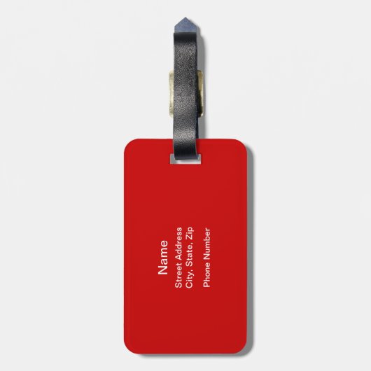 Hockey-Jargon Gepäckanhänger (Rückseite vertikal)