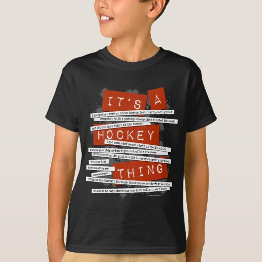 Hockey-Jargon T-Shirt (Vorderseite)