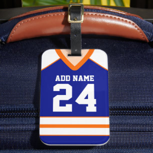 Hockey Jersey Individuelle Name/Number Bag Tag Gepäckanhänger