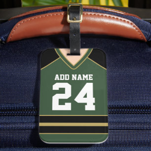 Hockey Jersey Individuelle Name/Number Bag Tag Gepäckanhänger