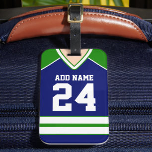 Hockey Jersey Individuelle Name/Number Bag Tag Gepäckanhänger