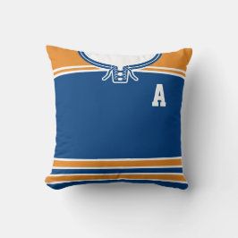 Hockey Jersey Name & Number Template Custom Pillow Kissen