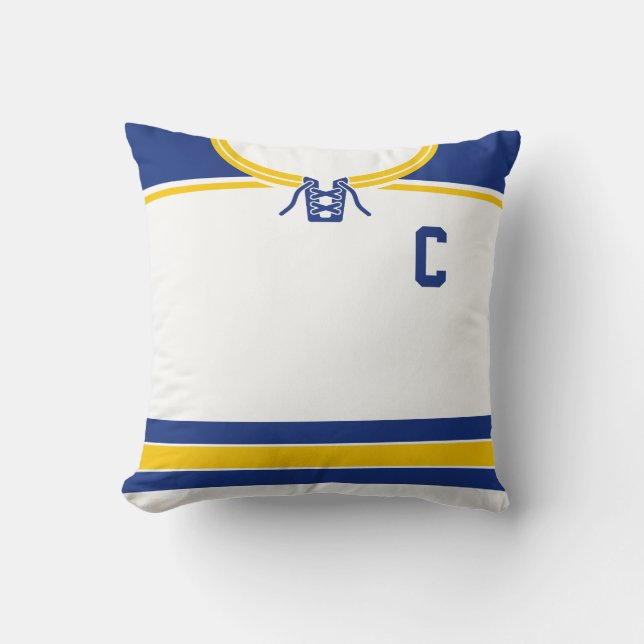 Hockey Jersey Name & Number Template Pillow Kissen (Vorderseite)
