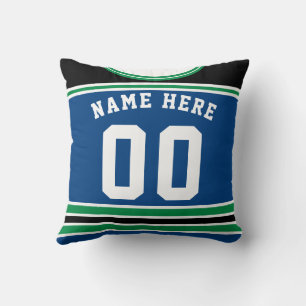 Hockey Jersey Name & Number Template Pillow Kissen