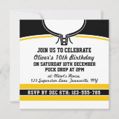 Hockey Jersey Themed Party Einladungen Vorlage (Vorderseite)