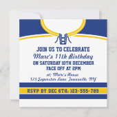 Hockey Jersey Themed Party lädt zur Vorlage ein (Vorderseite)