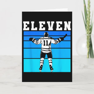 Hockey-Junge 11. Geburtstag Elf Eishockey-Geburtst Karte