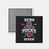Hockey-Jungen oder Null Pucks gegeben Magnet (Vorderseite/Rückseite)