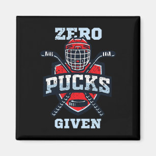 Hockey-Jungen oder Null Pucks gegeben Magnet