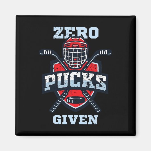 Hockey-Jungen oder Null Pucks gegeben Magnet (Vorne)