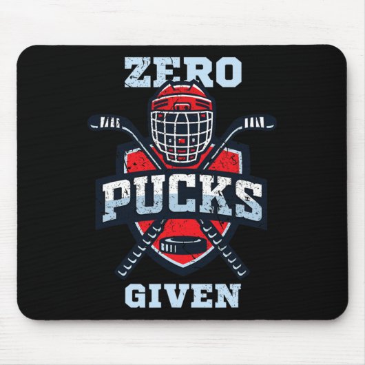 Hockey-Jungen oder Null Pucks gegeben Mousepad (Vorne)