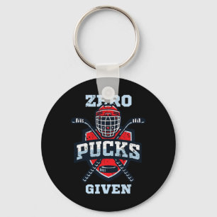 Hockey-Jungen oder Null Pucks gegeben Schlüsselanhänger