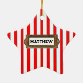 Hockey-Keepake-Ornament Keramikornament (Hinten)