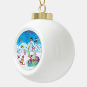 Hockey Keramik Kugel-Ornament (Rechts)