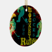 HOCKEY KERAMIK ORNAMENT (Rechts)