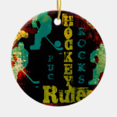 HOCKEY KERAMIK ORNAMENT (Vorne)