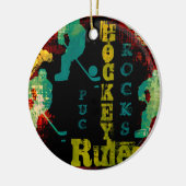 HOCKEY KERAMIK ORNAMENT (Links)