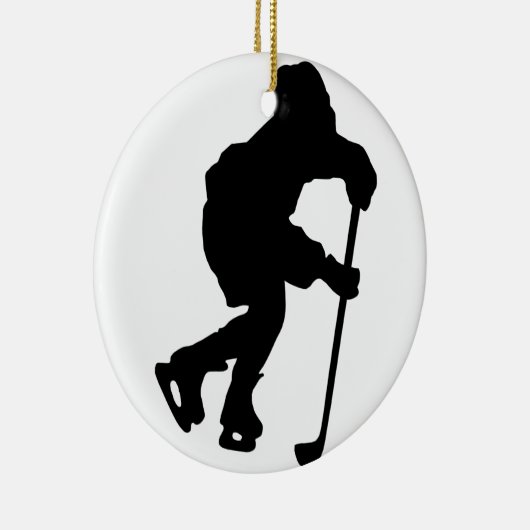 Hockey Keramik Ornament (Rechts)