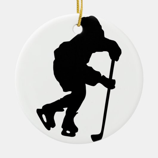 Hockey Keramik Ornament (Vorne)