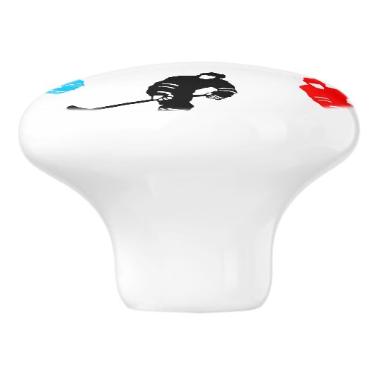 Hockey Keramikknauf (Seitenansicht)