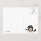 Hockey Kid Postkarte (Rückseite)
