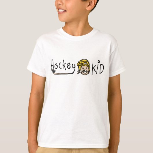 Hockey Kid Yellow T-Shirt (Vorderseite)