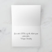 Hockey-Kind Feiertagskarte (Innenseite)