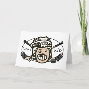 Hockey-Kind Feiertagskarte