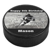 Hockey-Kobold-Geburtstag personalisiert Eishockey Puck (3/4)